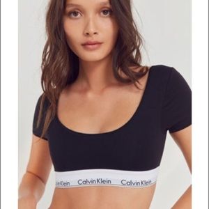 Calvin Klein Long Sleeve Crop Top